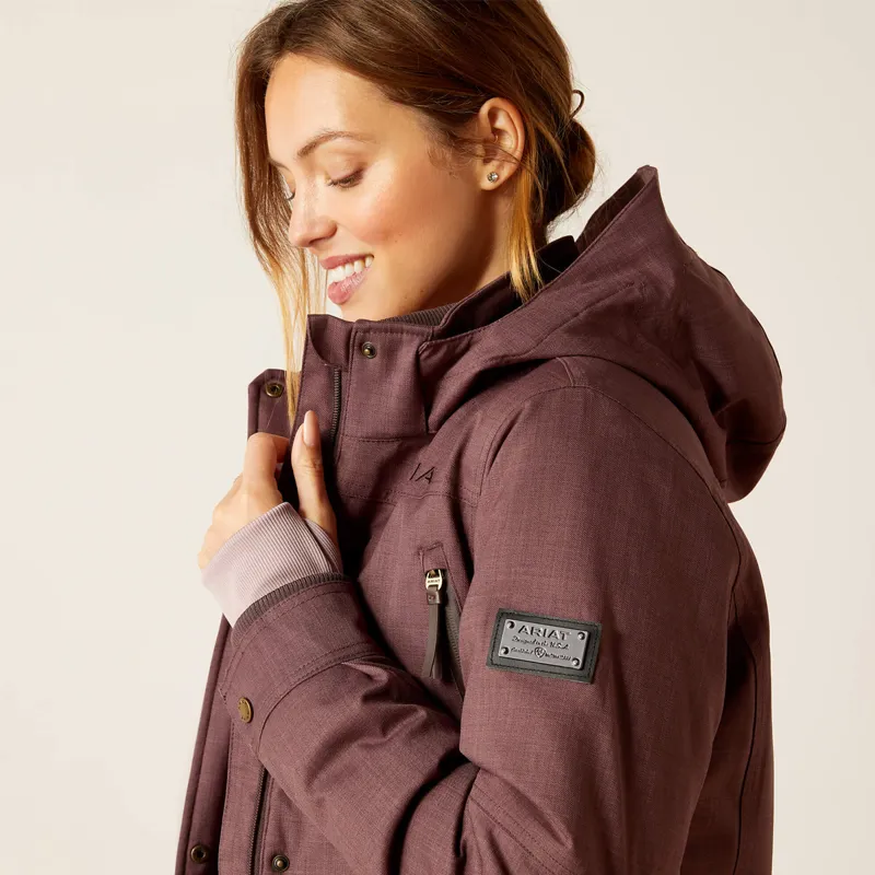 Ariat Women's Sterling Waterproof Insulated Parka - Raisin-3